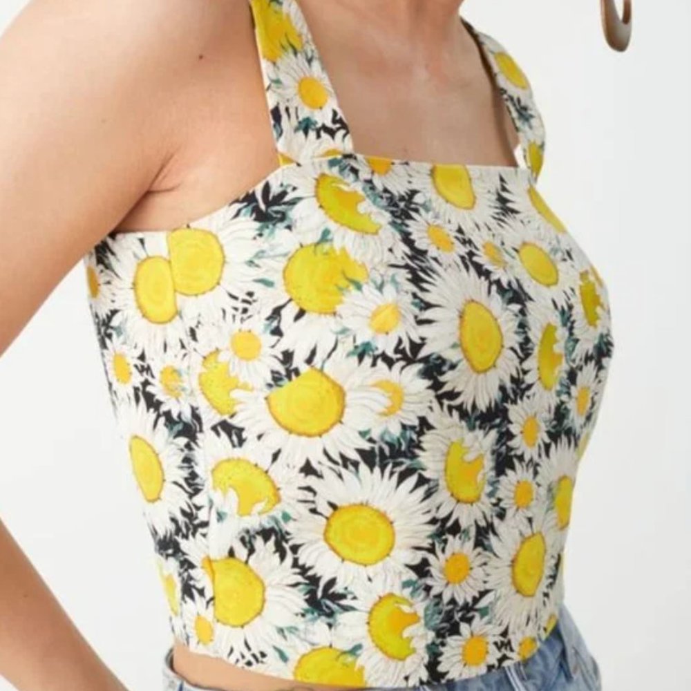 And Other Stories Sunflower Top Size 8